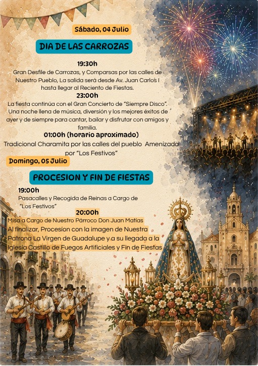 Fiestas Guadalupe Murcia Calendario Oficial 04 julio