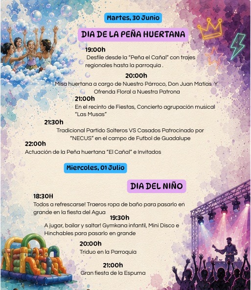 Fiestas Guadalupe Murcia Calendario Oficial 30 junio